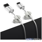 CO060 Mini Cable Organizer Clips - 4 Piece Set for Cable Management - White - Image 5